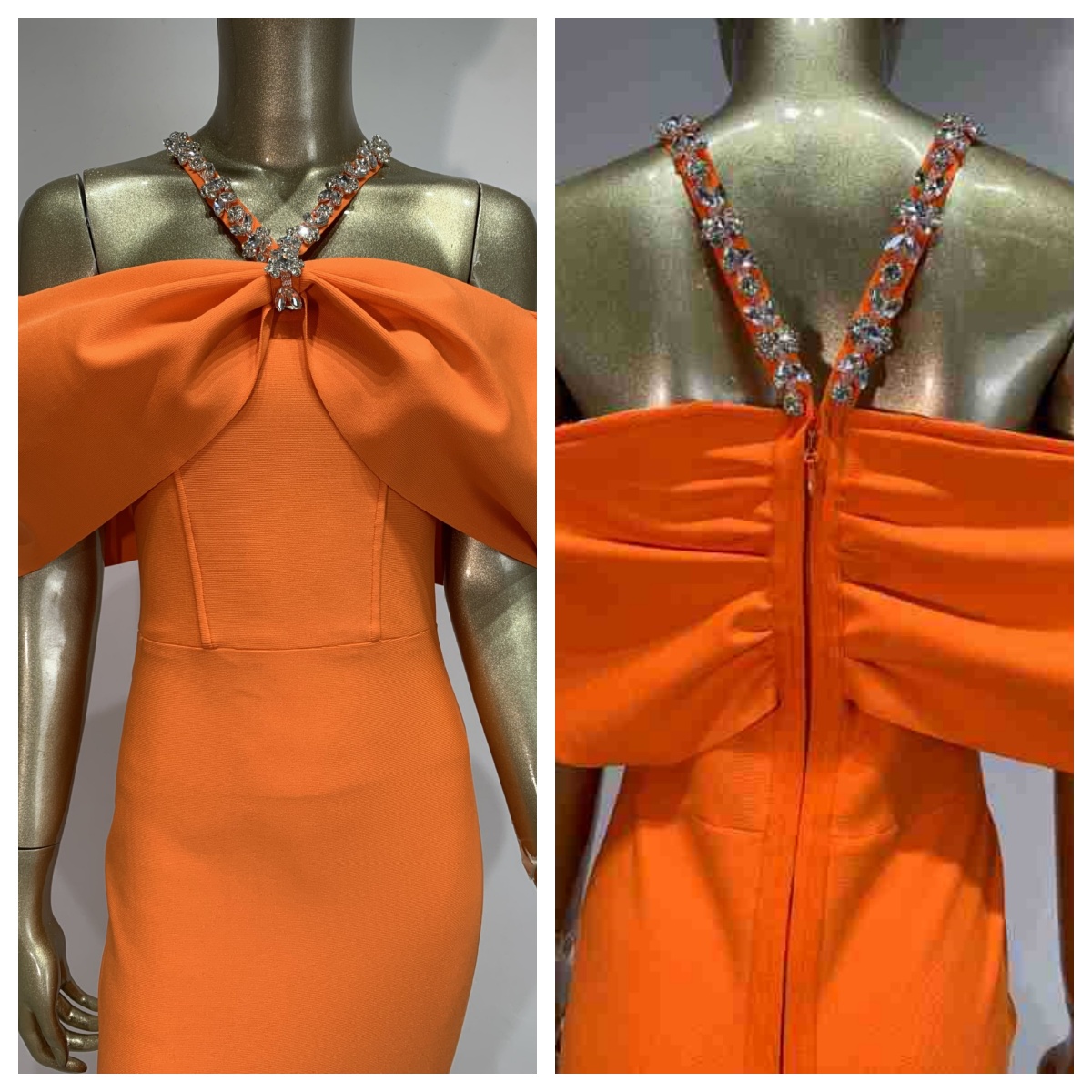 Maxi Dress Halter - Damska Sukienka Maxi z Odkrytymi Ramionami,