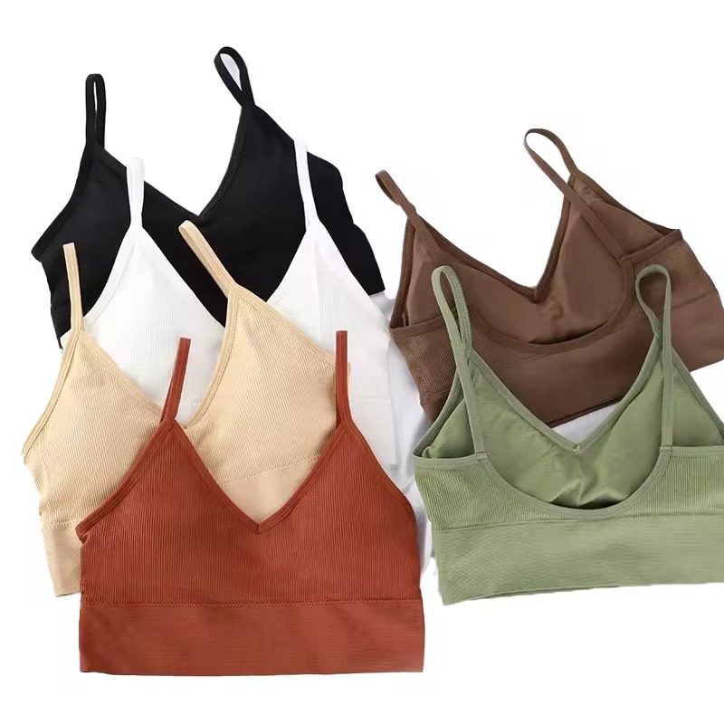 Bralette Triangle Set - Bezszwowy damski biustonosz Push Up Piękne