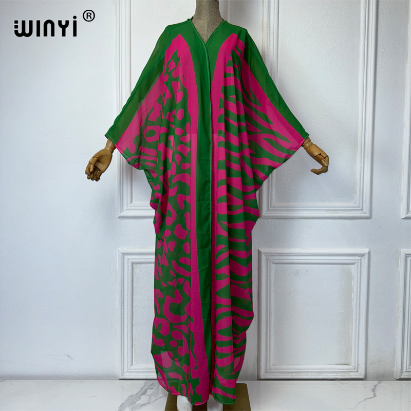 Cover Up Kaftan - WINYI Afrykańskie kimona w stylu bohemy,