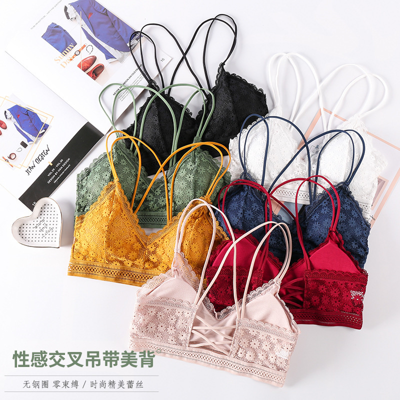Bralette Triangle Set - 3D seksowna bielizna bezszwowy sportowy biustonosz