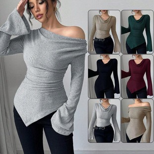 Damska bluzka z długim rękawem – Blouse Off Shoulder recenzja i cena