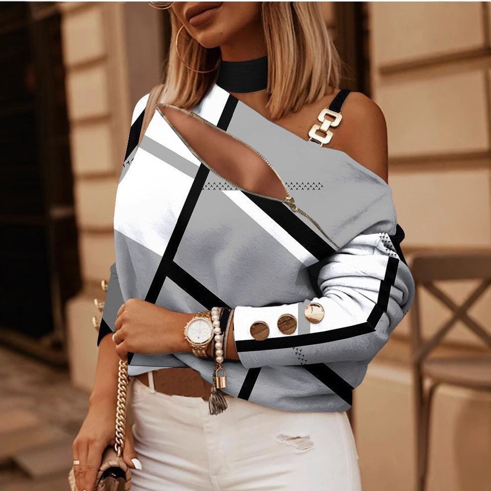 Damska bluzka z odkrytymi rami – Blouse Off Shoulder recenzja i cena