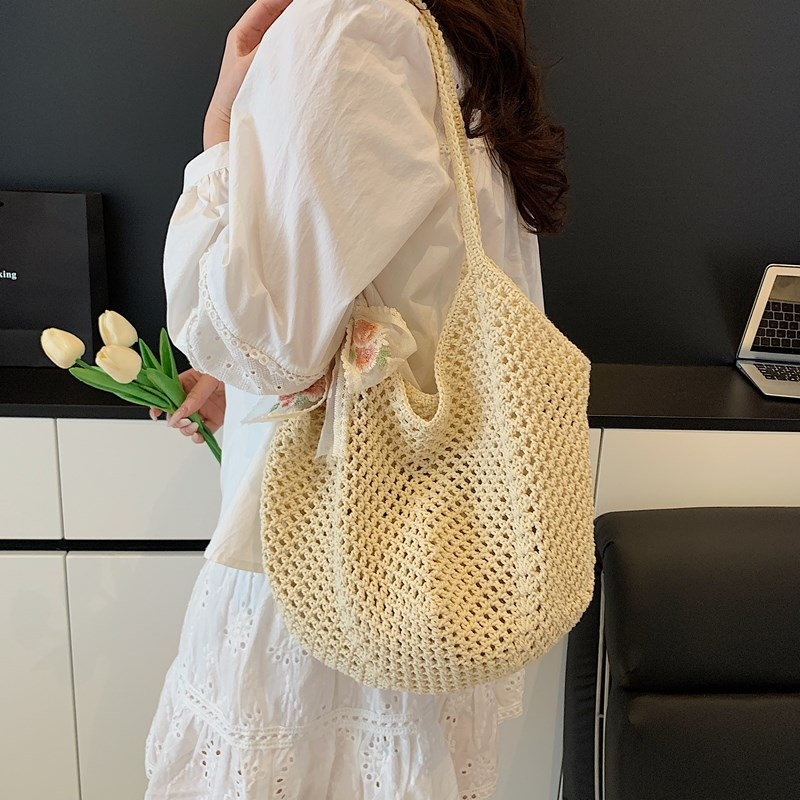 Letnie koronkowe torby typu to – Crochet Bag Raffia recenzja i cena