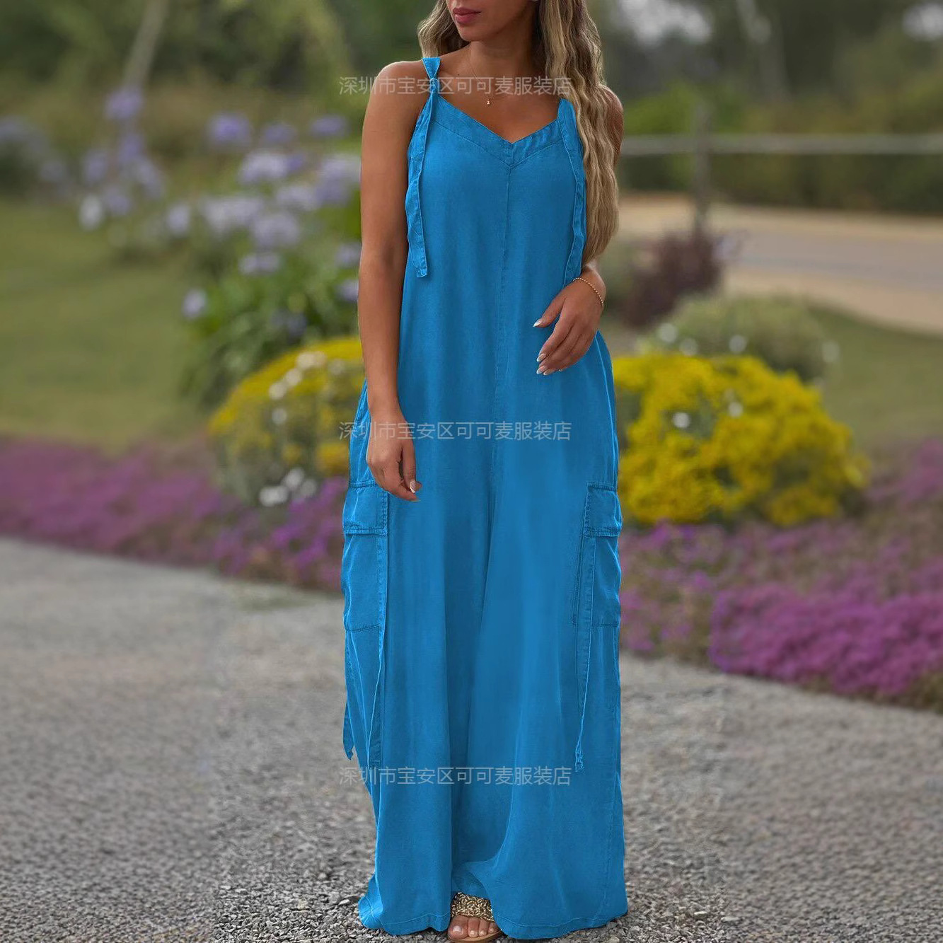 Luźny letni kombinezon, casual – Jumpsuit Linen Relaxed recenzja i cena