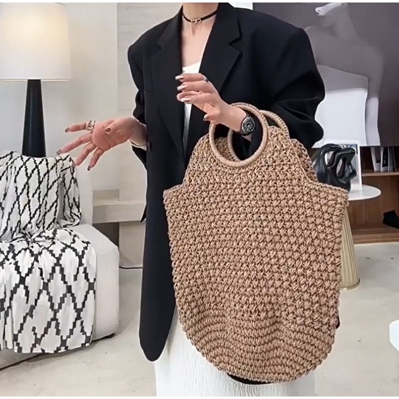 Markowa Tkana Kopertówka Luksu – Crochet Bag Raffia recenzja i cena