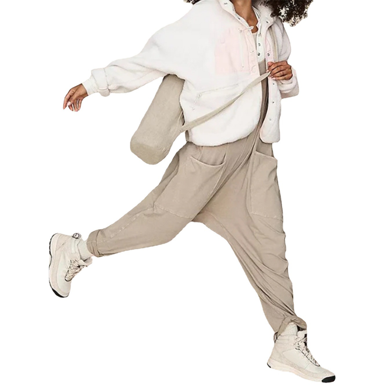 Luźny letni kombinezon, swobod – Jumpsuit Linen Relaxed recenzja i cena