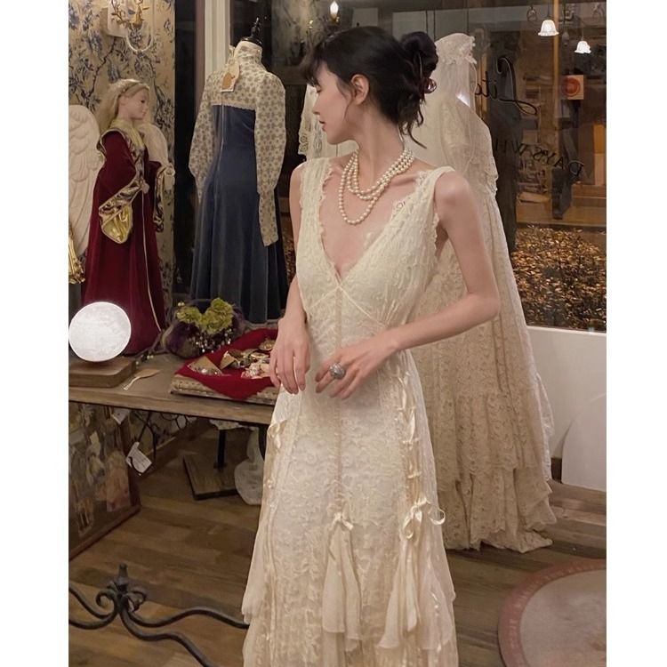 Gotycka Sukienka Koronkowa, Se – Maxi Dress Halter recenzja i cena